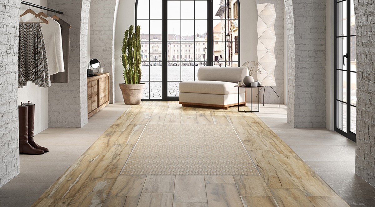 Gres INFUSION BIRCH 24x150 płytka matowa drewnopodobna