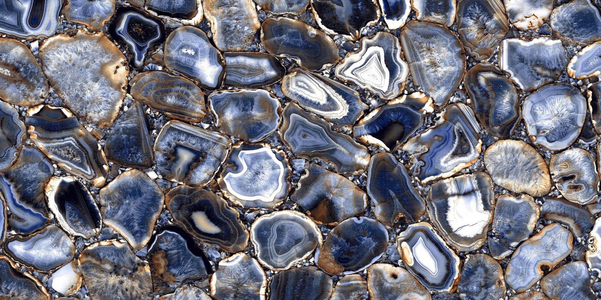 Gres szkliwiony polerowany ROCK AZUL 60x120 płytka imitująca kamień