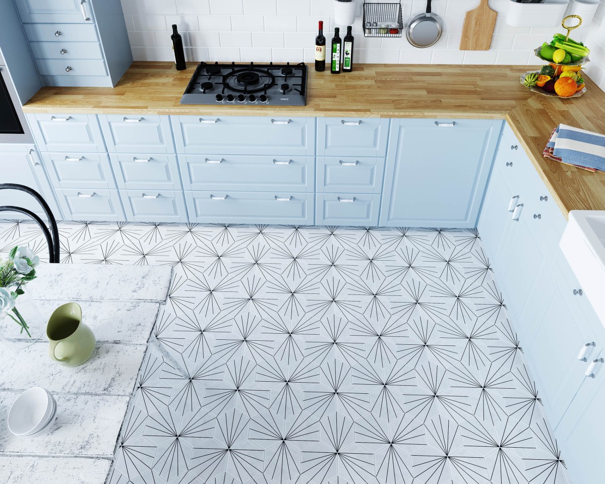 Gres Scandinavian White Decor 15x17,3