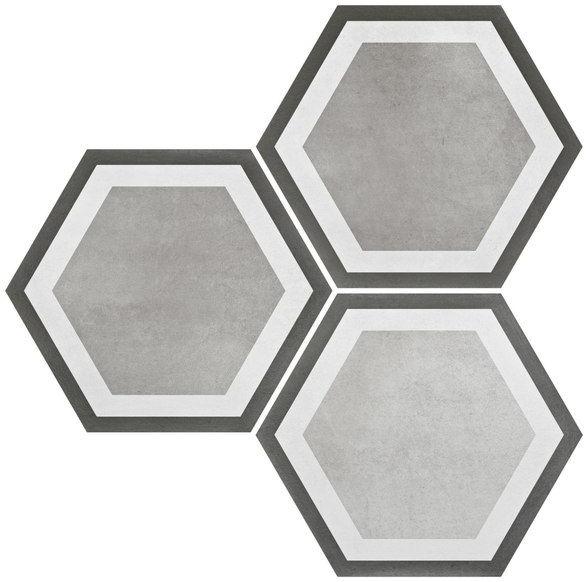 Gres PISA GREY HEX 23x27