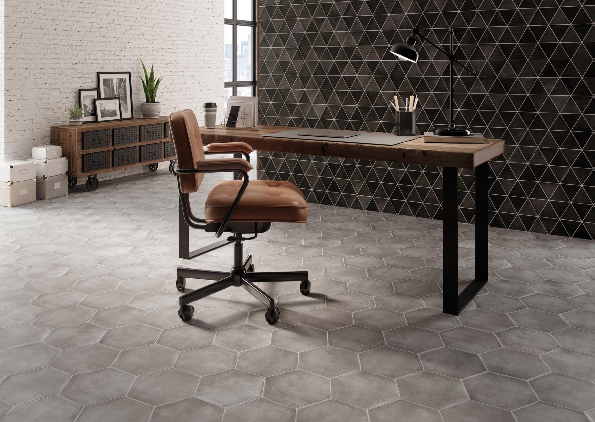 Gres CEMENTINE GREY HEX 23x27