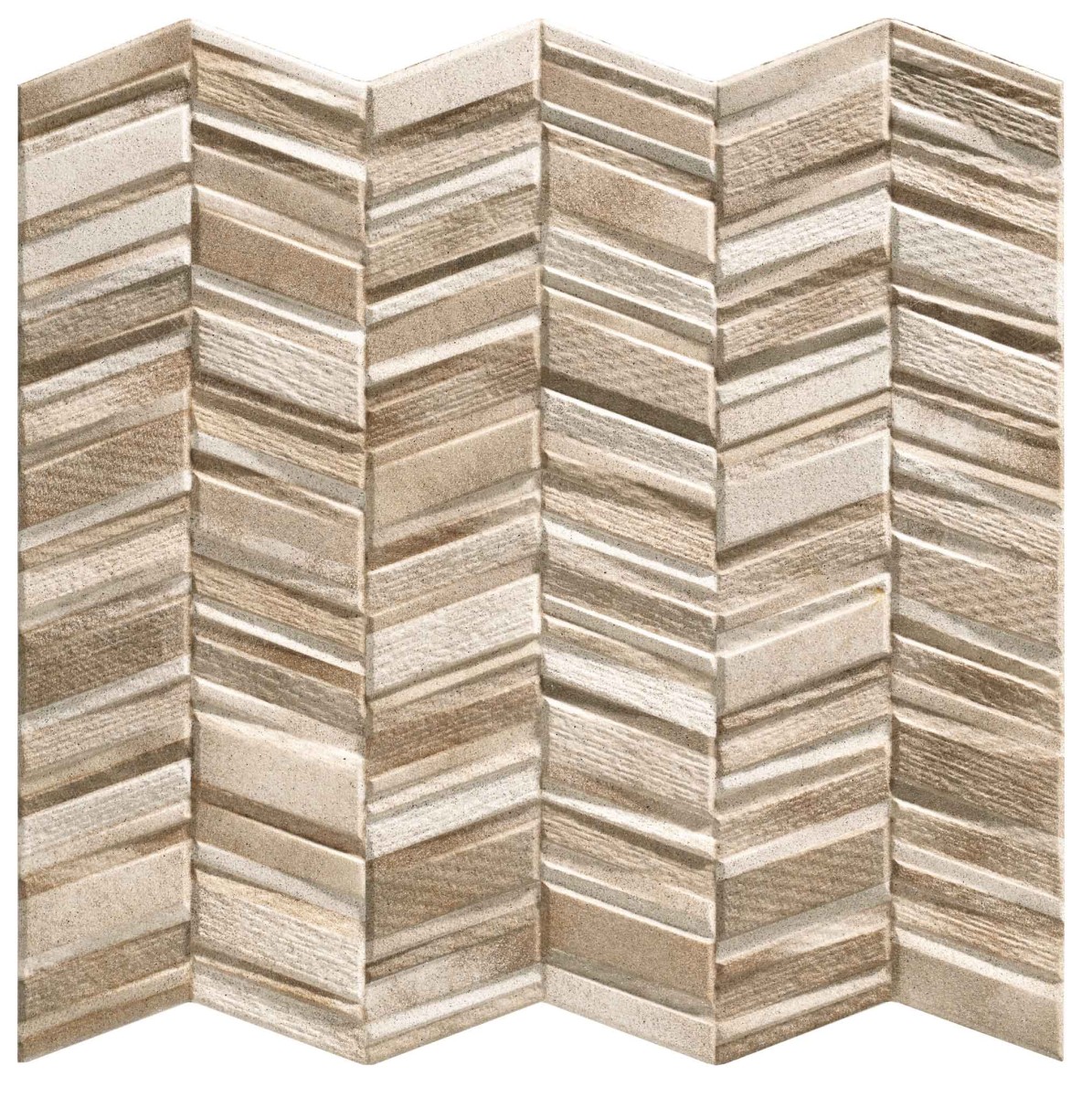 Gres CHEVRON BROWN 44x44