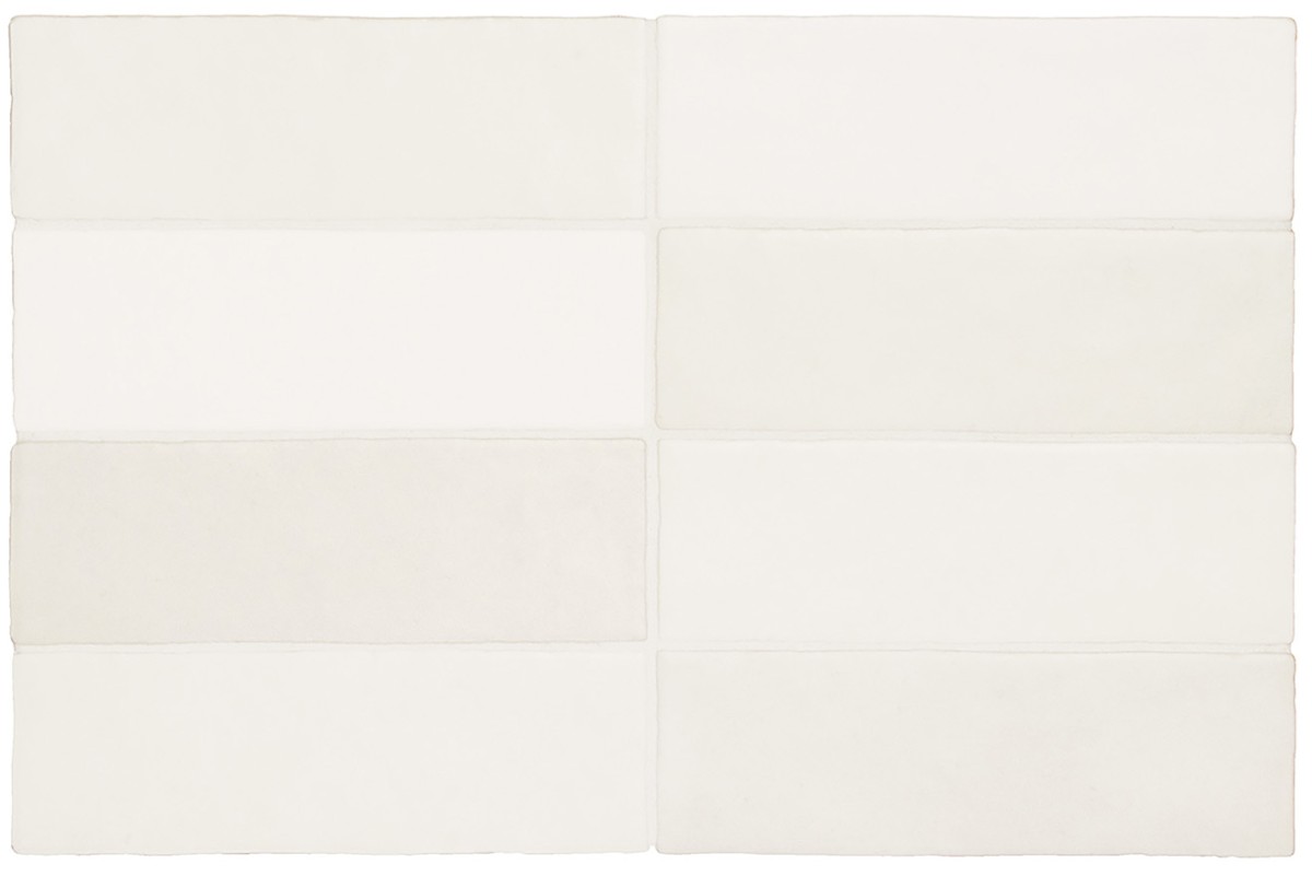 Płytka ścienna MAGMA WHITE MATT 6,5x20 biała cegiełka mat