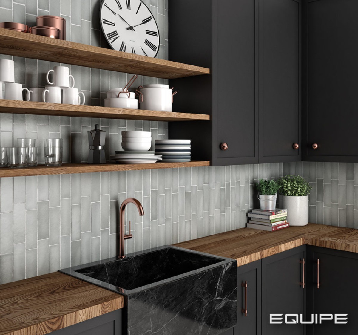Płytka ścienna MAGMA GREY STONE MATT 6,5x20 szara cegiełka mat