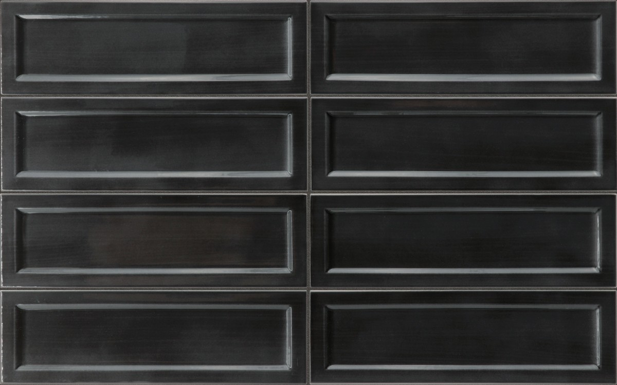 Płytka ścienna ISLAND FRAME BLACK GLOSS 6,5x20