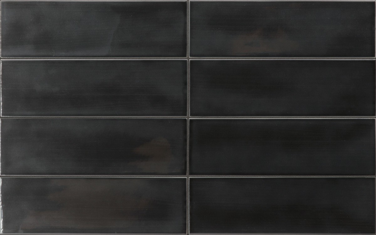 Płytka ścienna ISLAND BLACK GLOSS 6,5x20