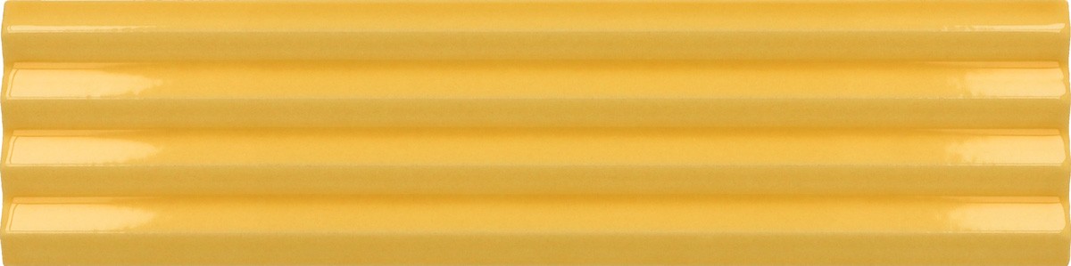 Płytka ścienna COSTA NOVA PRAIA YELLOW GLOSS 5x20 strukturalna żółta cegiełka połysk