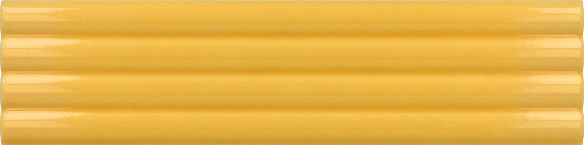 Płytka ścienna COSTA NOVA ONDA YELLOW GLOSS 5x20 strukturalna żółta cegiełka połysk