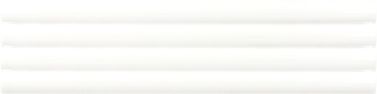 Płytka ścienna COSTA NOVA ONDA WHITE GLOSS 5x20 strukturalna biała cegiełka połysk