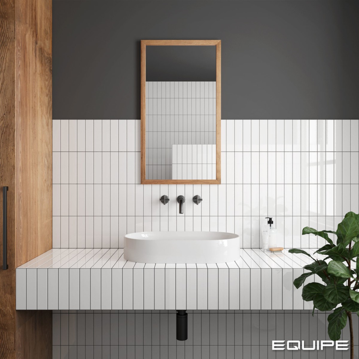 Płytka ścienna COSTA NOVA WHITE GLOSS 5x20 mała biała cegiełka połysk