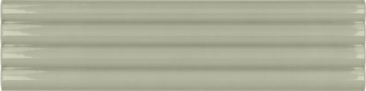 Płytka ścienna COSTA NOVA ONDA TANSY GREEN GLOSS 5x20 strukturalna zielona cegiełka połysk