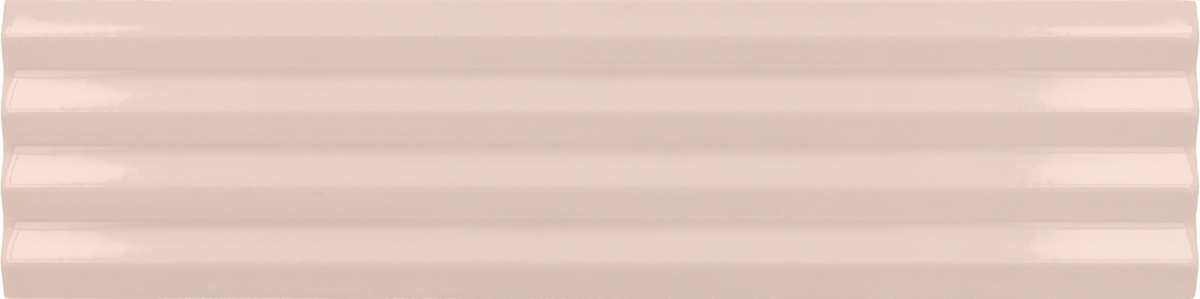 Płytka ścienna COSTA NOVA PRAIA PINK STONY GLOSS 5x20 strukturalna różowa cegiełka połysk