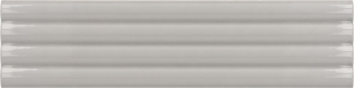 Płytka ścienna COSTA NOVA ONDA GREY GLOSS 5x20 strukturalna szara cegiełka połysk