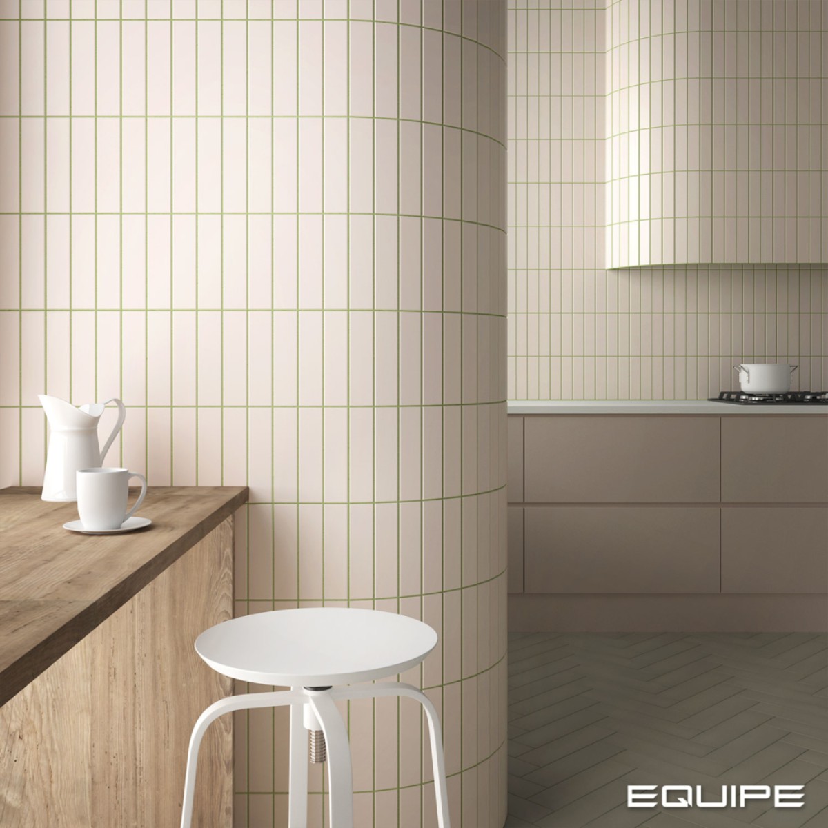 Płytka ścienna COSTA NOVA BEIGE PALE MATT 5x20 mała beżowa cegiełka mat