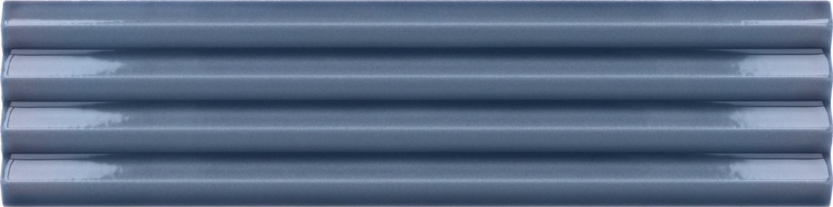 Płytka ścienna COSTA NOVA PRAIA BANYAN BLUE GLOSS 5x20 strukturalna niebieska cegiełka połysk