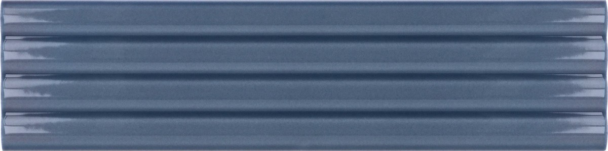 Płytka ścienna COSTA NOVA ONDA BANYAN BLUE GLOSS 5x20 strukturalna niebieska cegiełka połysk