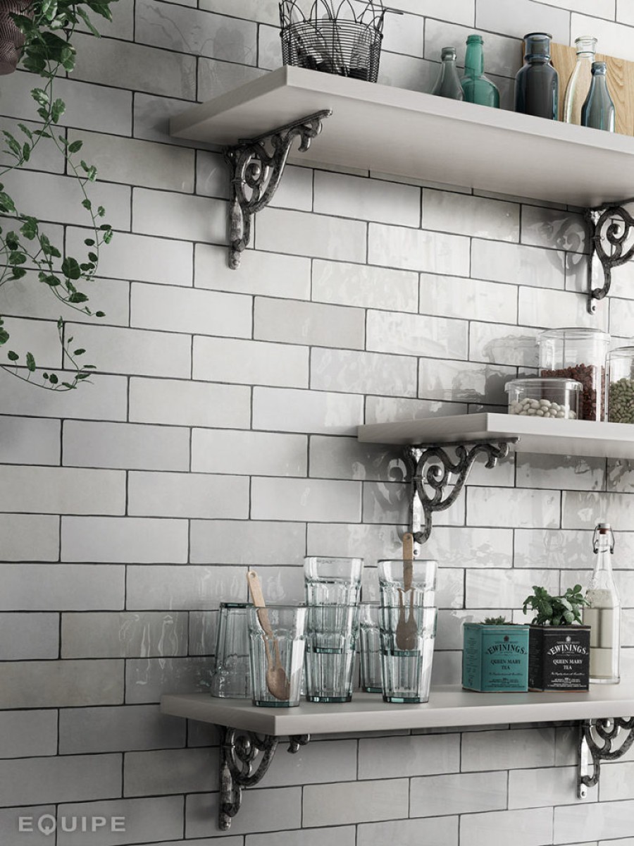 Płytka ścienna ARTISAN WHITE 6,5x20 biała cegiełka połysk