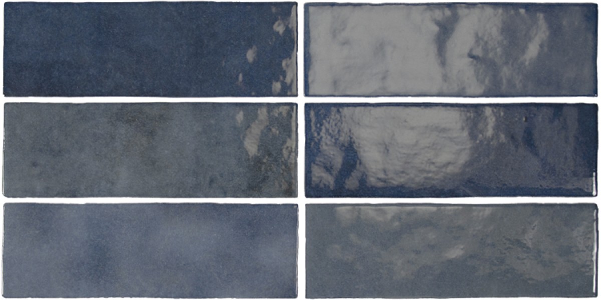 Płytka ścienna ARTISAN COLONIAL BLUE 6,5x20 niebieska cegiełka połysk