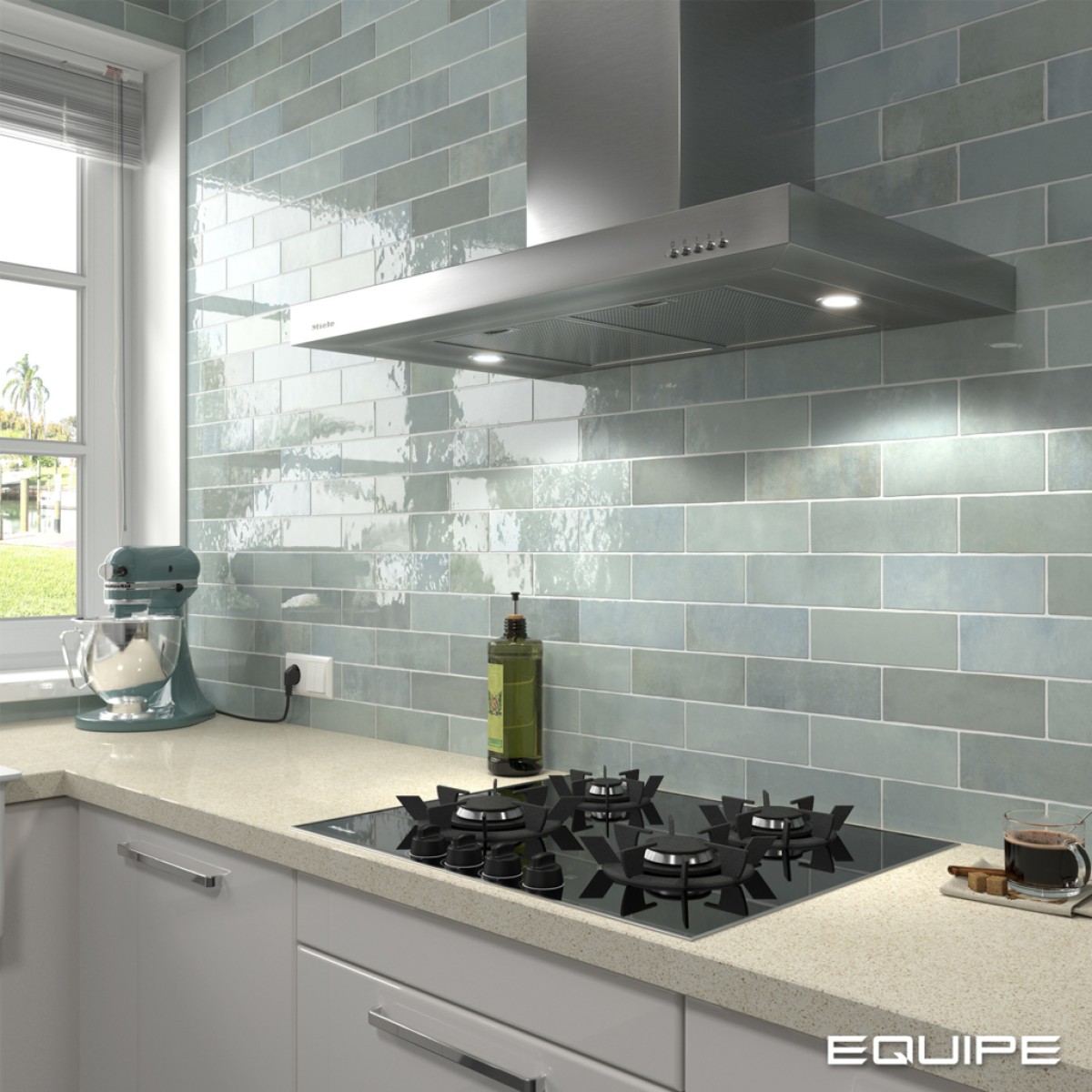 Płytka ścienna ARTISAN AQUA 6,5x20 niebieska cegiełka połysk