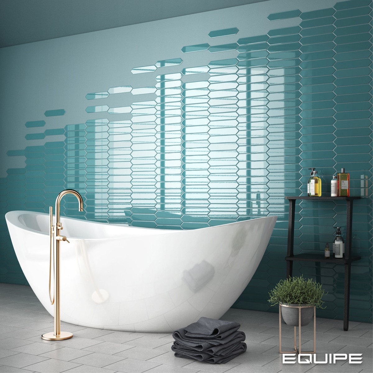 Płytka ścienna ARROW Blue Canard 5x25 (2)