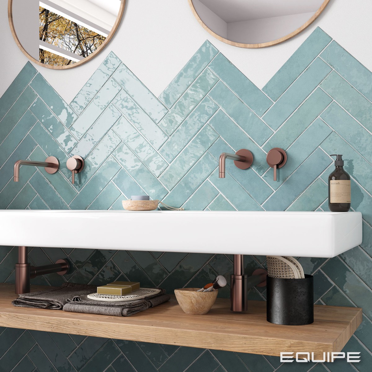Gres TRIBECA WATERCOLOUR HIGH GLOSS 6x24,6