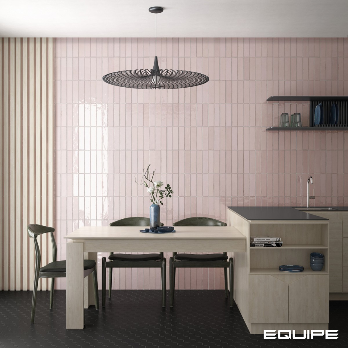 Gres TRIBECA TEA ROSE HIGH GLOSS 6x24,6