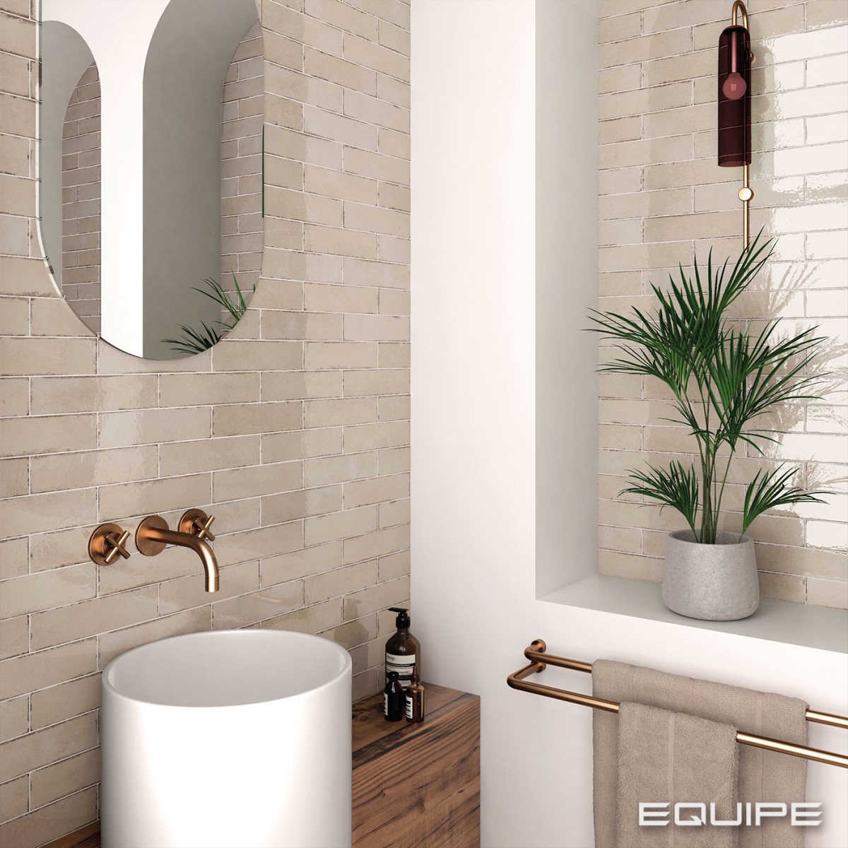Gres TRIBECA OATMEAL HIGH GLOSS 6x24,6 (4)