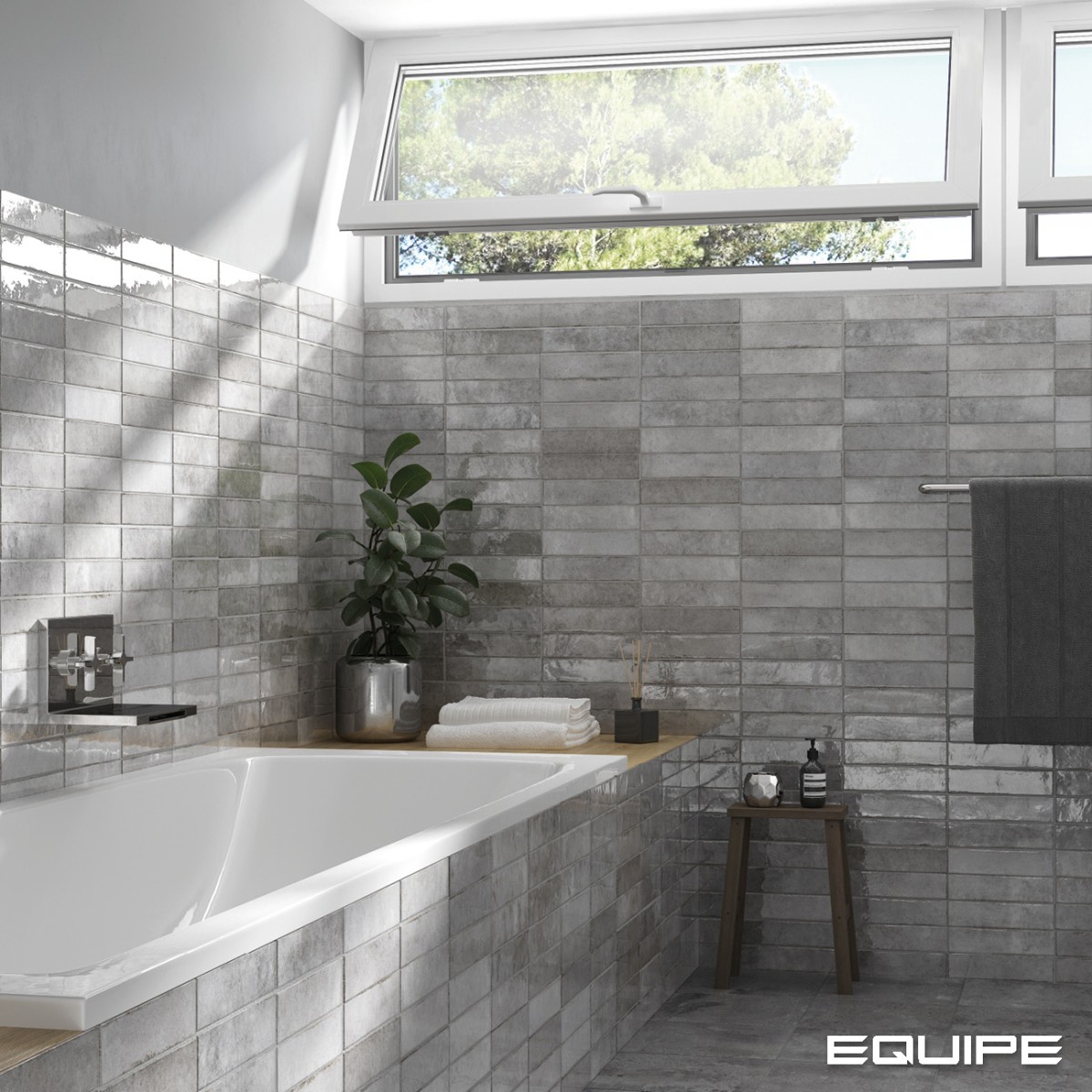 Gres TRIBECA GREY WHISPER HIGH GLOSS 6x24,6 (3)