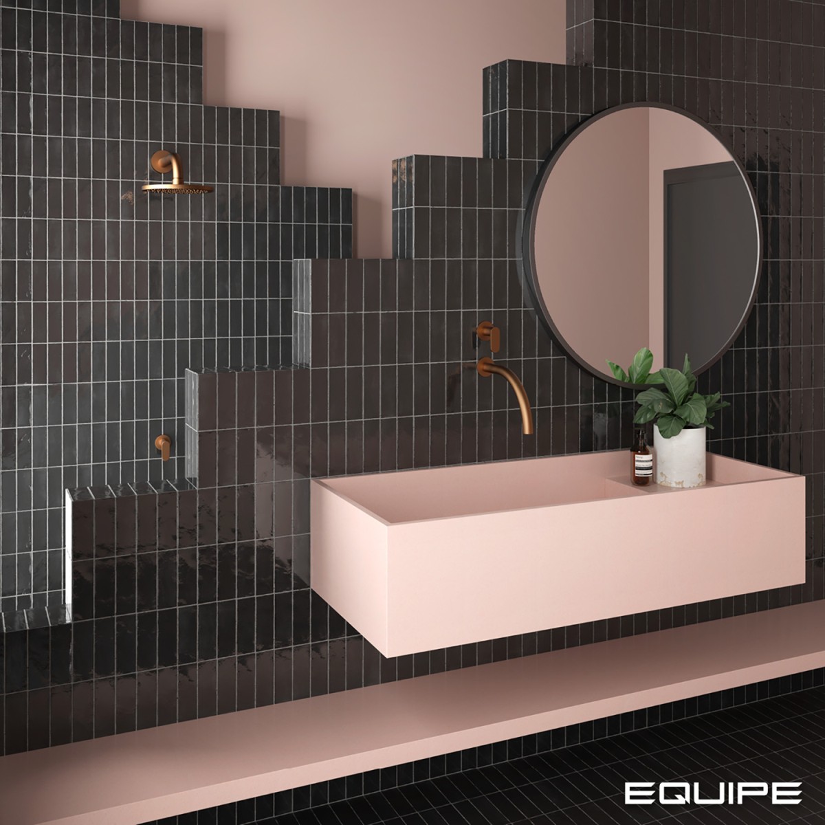 Gres COCO BLACK HUT MATT 5x15