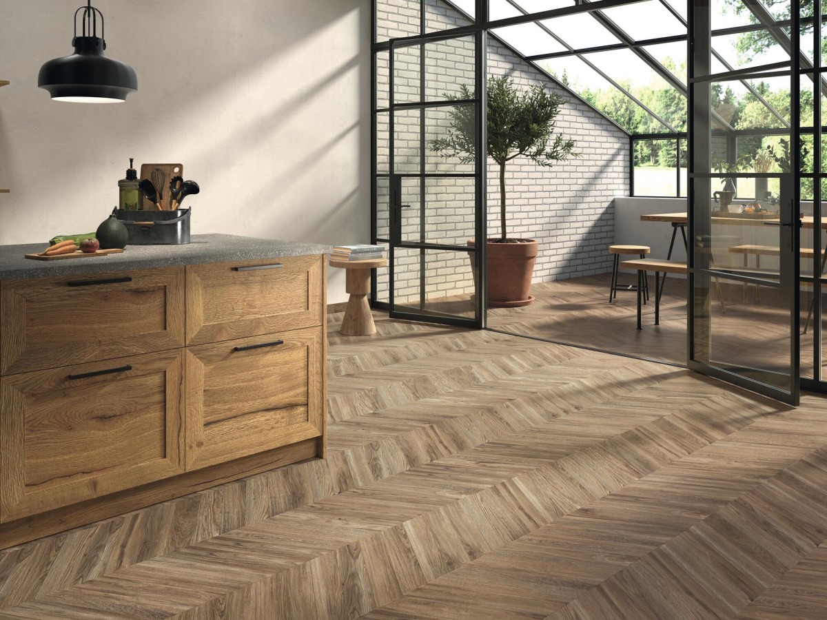 Gres CHEVRON SEQUOIA WALNUT 8,5x44