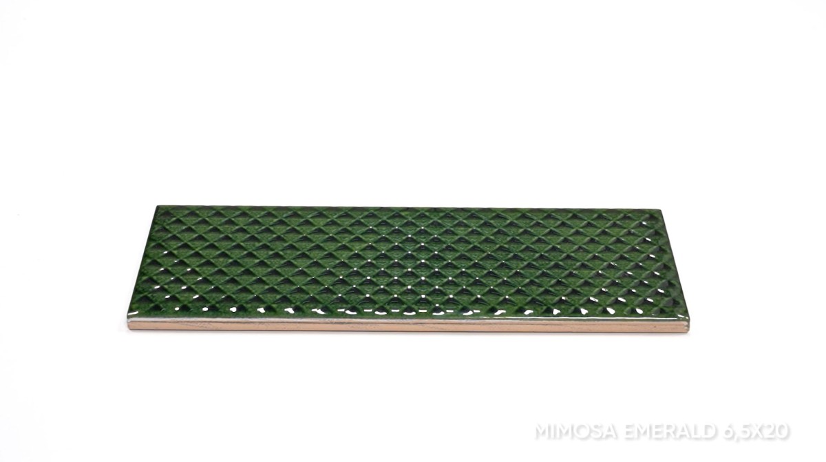 Płytka ścienna GENUINE MIMOSA EMERALD 6,5x20