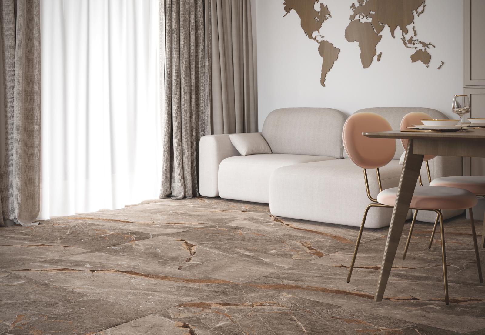 Gres ROMA BROWN LAPATO CARVING 60x120