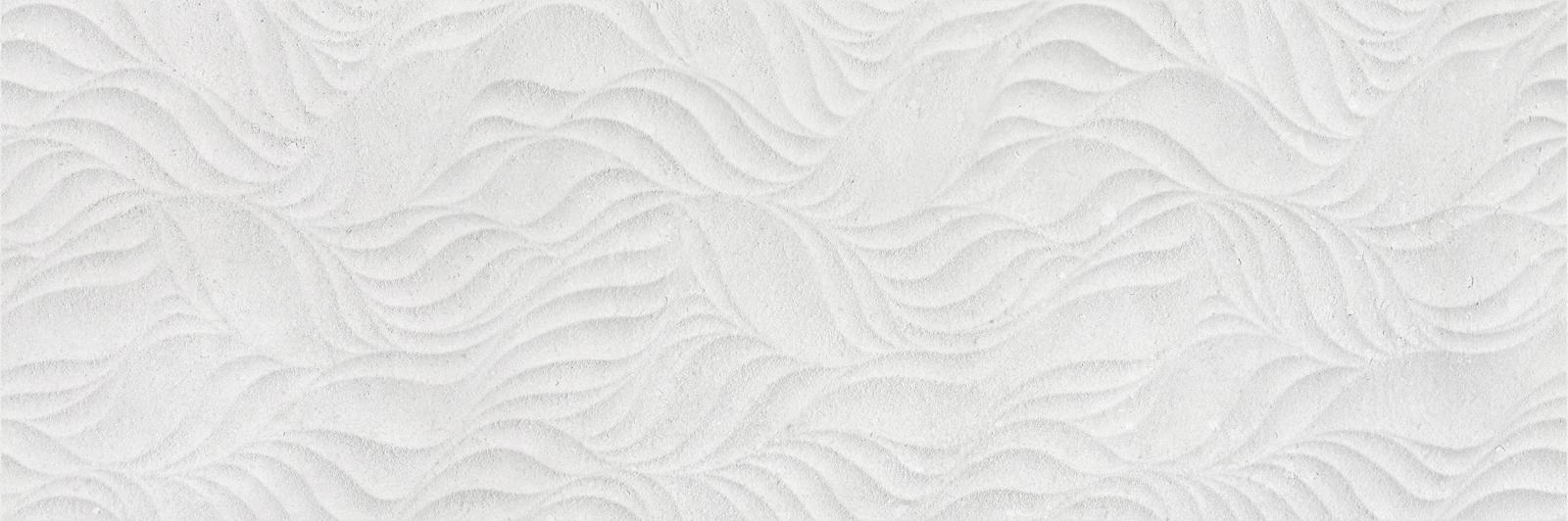 Płytka ścienna dekor LEAVES ARTECH WHITE 30x90