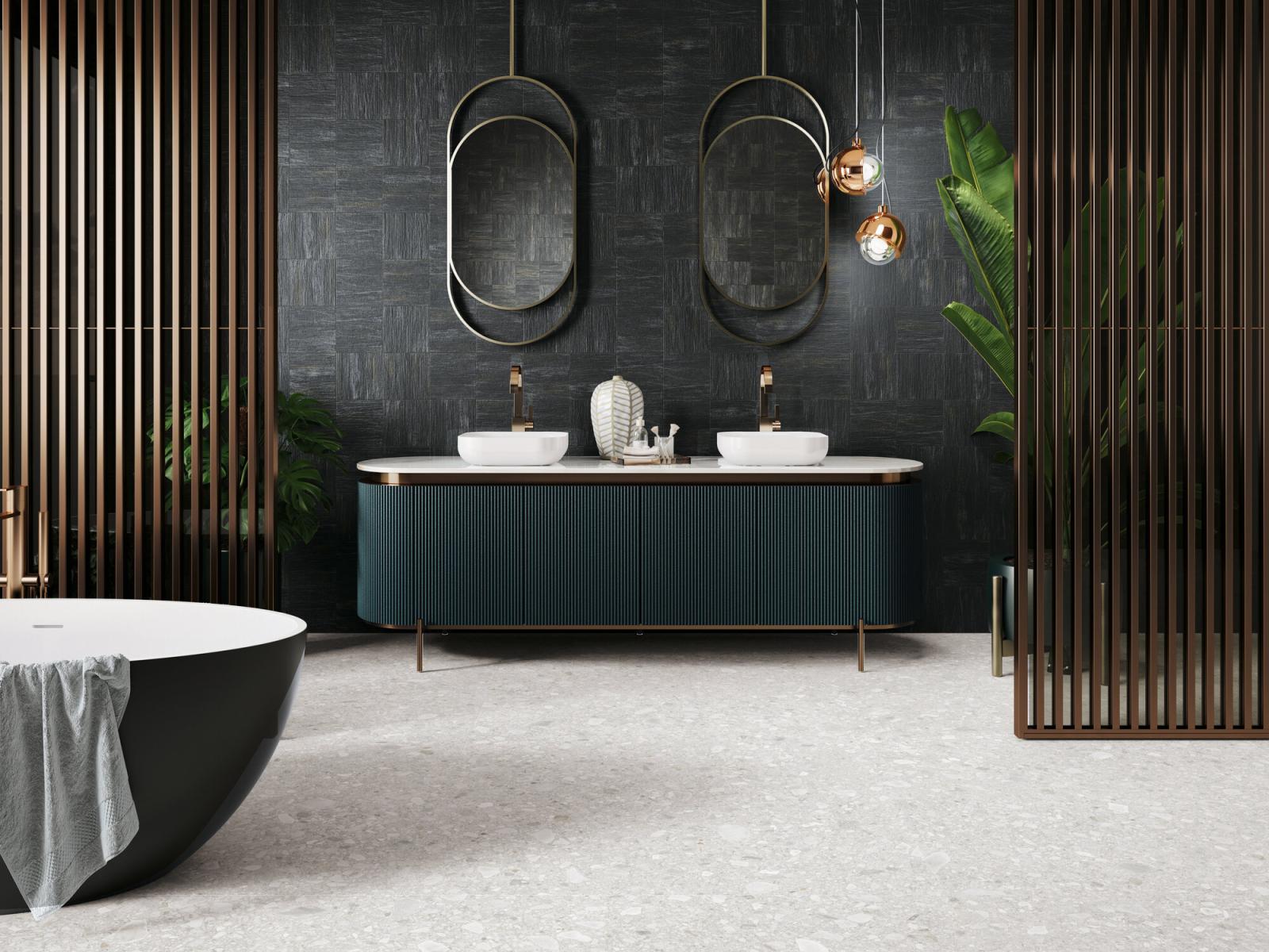 Gres ESENCIA MATERIAL FLAME BLACK 20x20