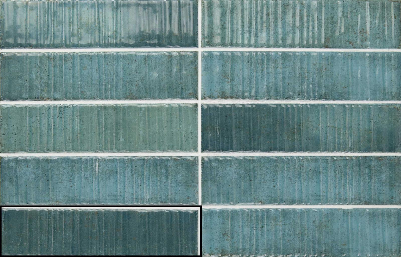 Płytka ścienna GROOVE TURQUOISE 5x20 (3)