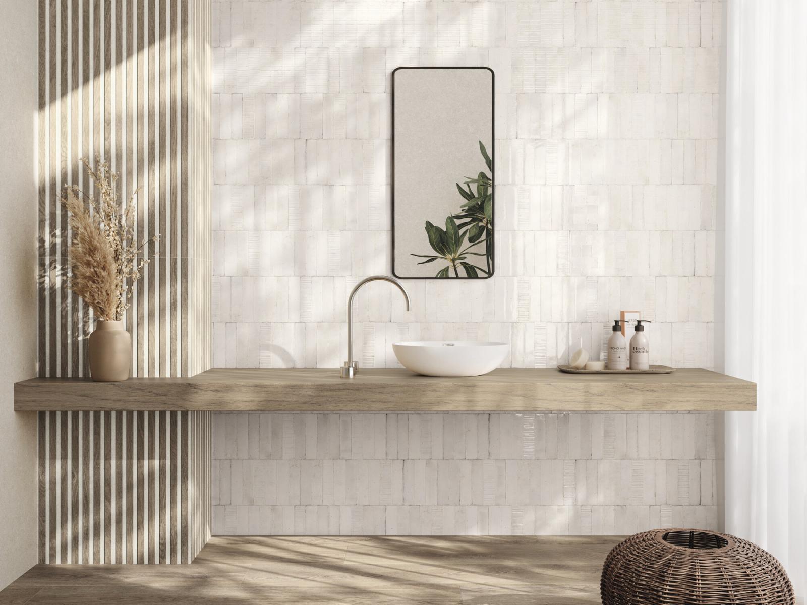 Płytka ścienna GROOVE WHITE 5x20