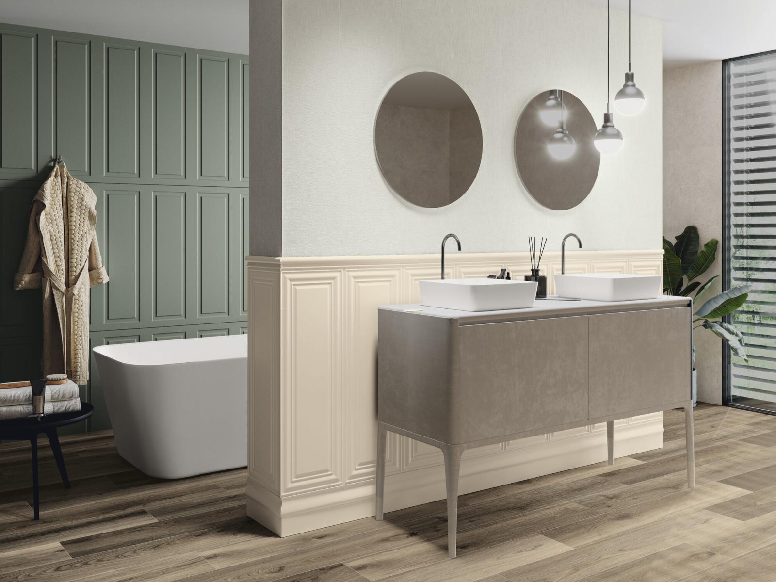 Płytka ścienna BOISERIE BEIGE MATE 30x90