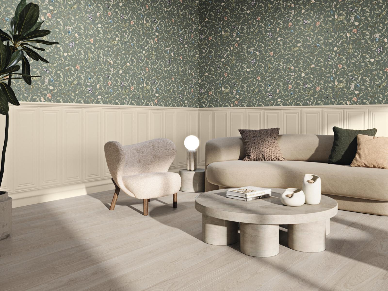 Płytka ścienna BOISERIE BEIGE MATE 30x90