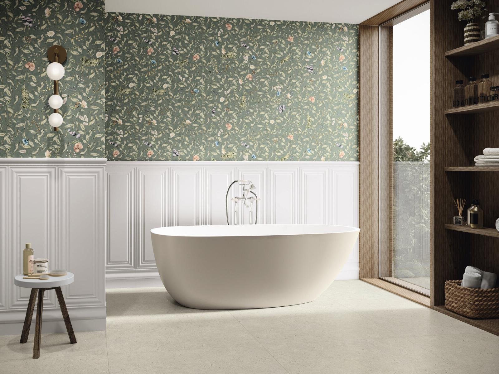 Płytka ścienna BOISERIE BLANCO MATE 30x90