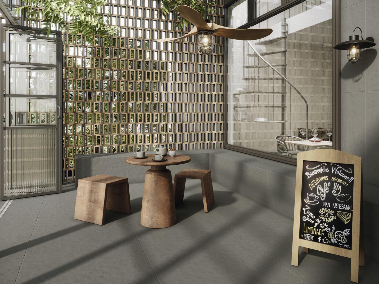 Gres A PIEDI DARK GREEN 100x100
