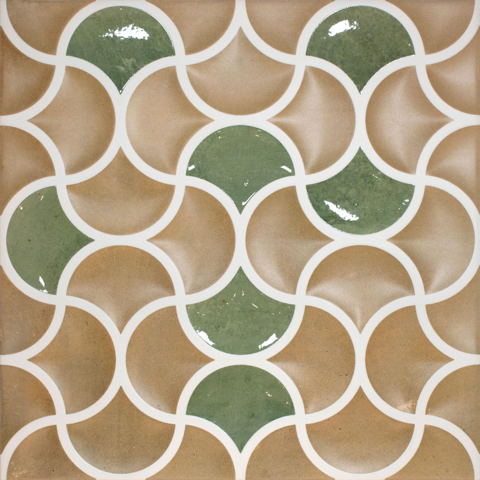 Obrazek dla: Gres BARI LATTICE TERRA EMERALD 33x33