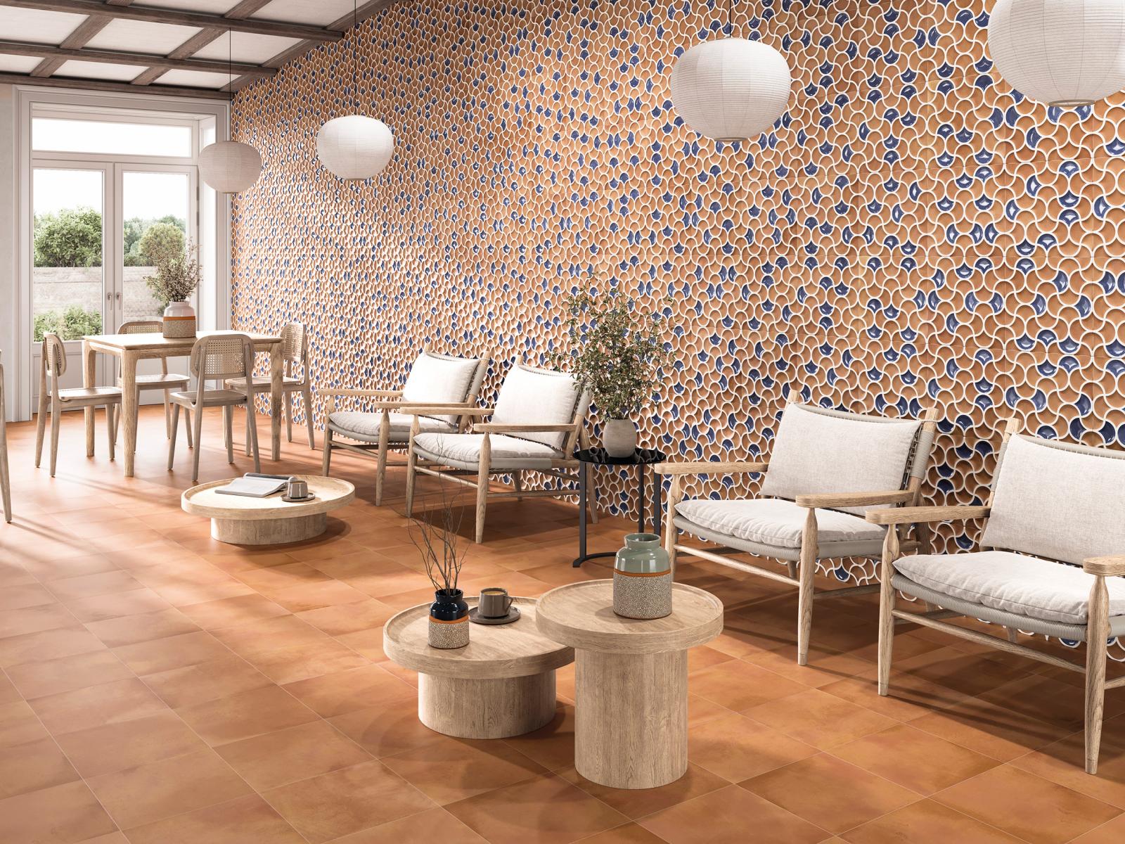 Gres BARI LATTICE COTTO COBALT 33x33 (2)