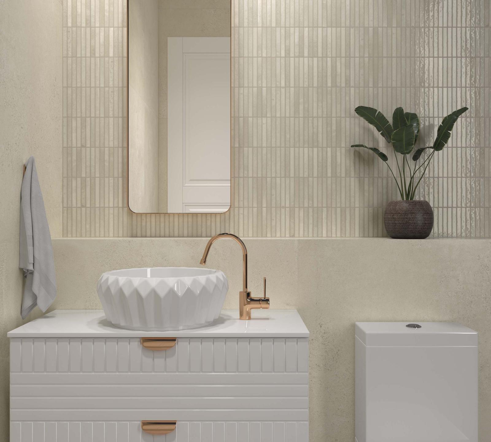 Gres KIT-KAT MOSAIC IVORY GLOSSY 11,5X23,1 (3)