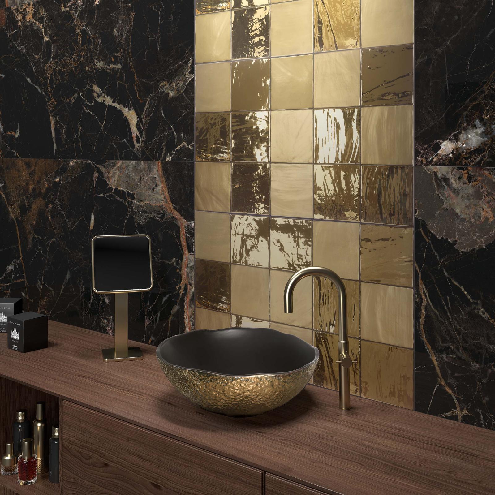 Płytka ścienna TABARCA GOLD GLOSSY 15X15 (2)