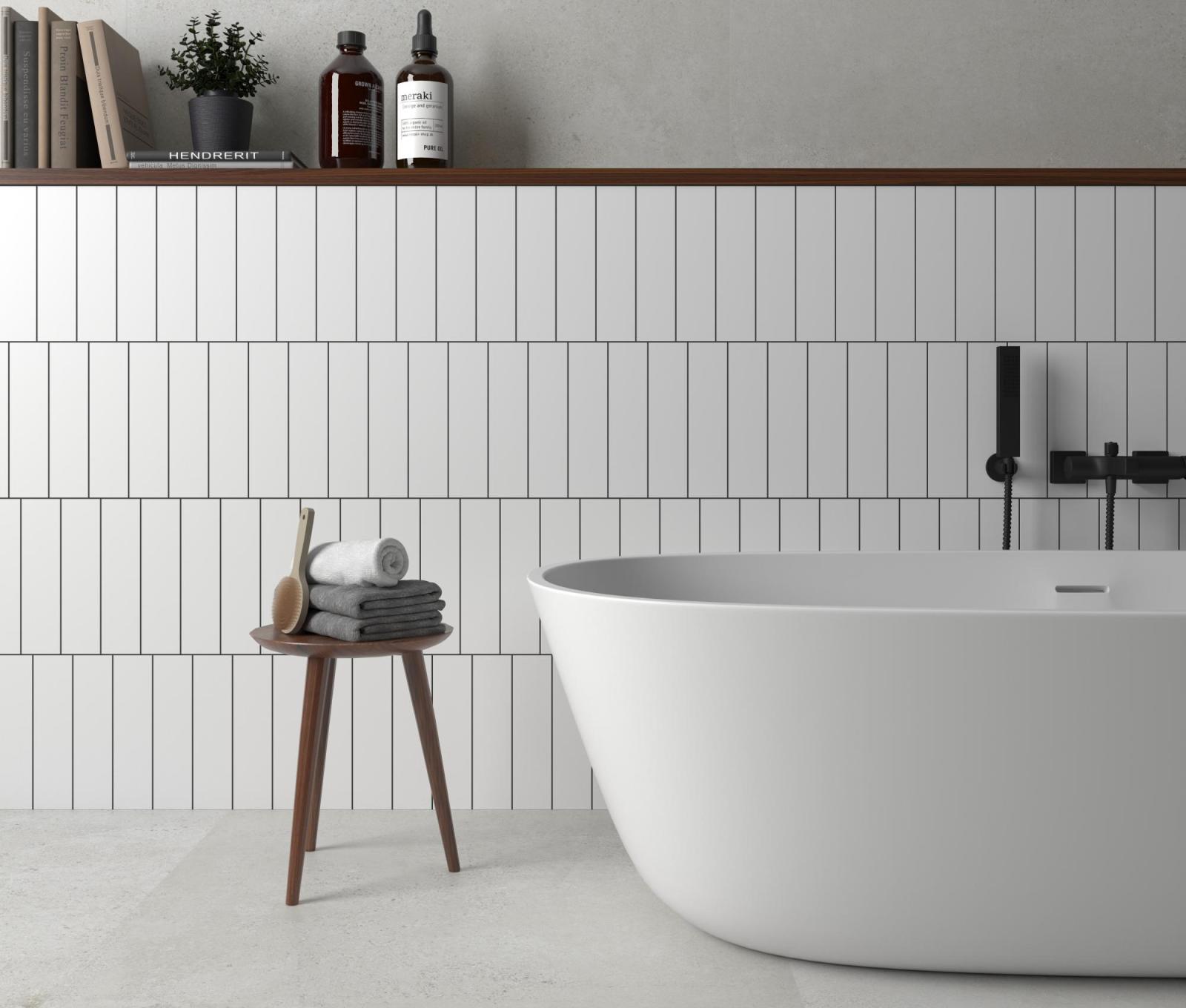 Płytka ścienna FLAT WHITE MATT 7.5X30 (3)