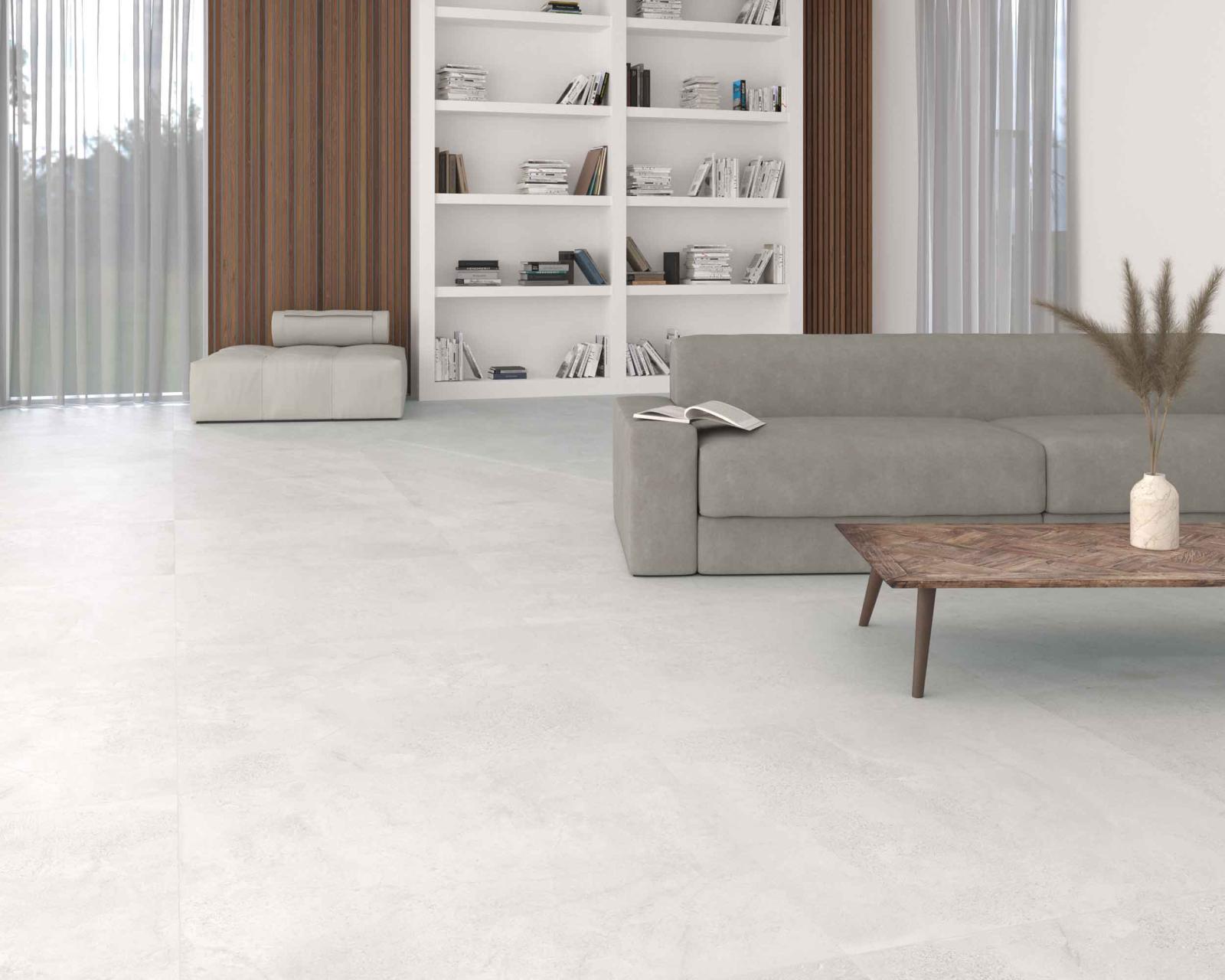 Gres ZEMENT WHITE 90X90