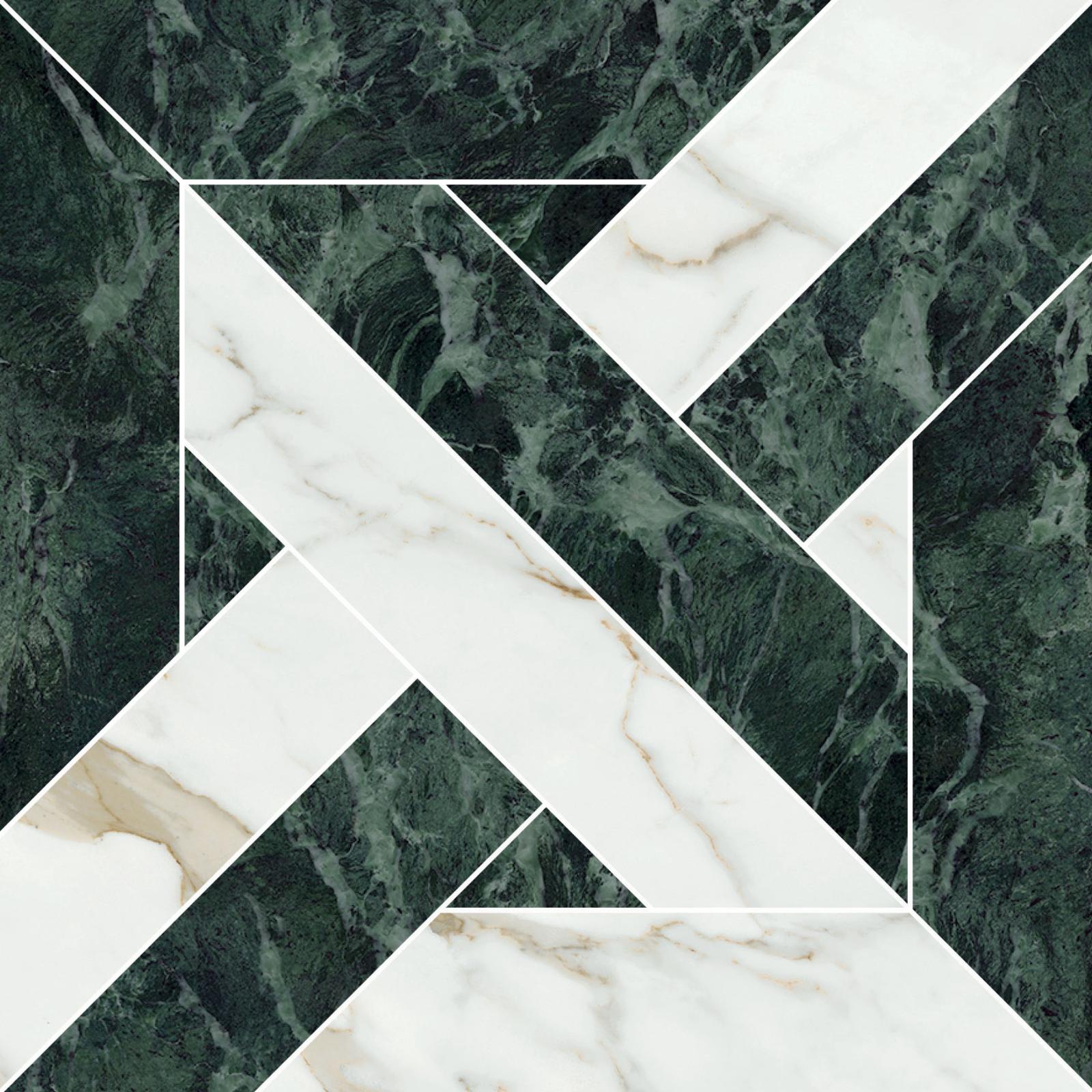 Obrazek dla: Gres MAJESTIC INTERCCIO VERDE ALPI / ORO VERSILIA 30x30