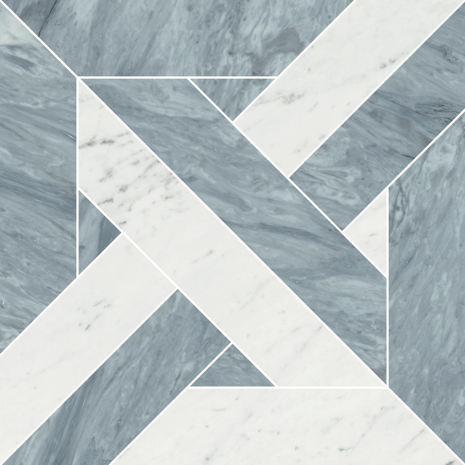 Gres MAJESTIC INTERCCIO BLU MONTALTO / BIANCO BARGA 30x30 (1)