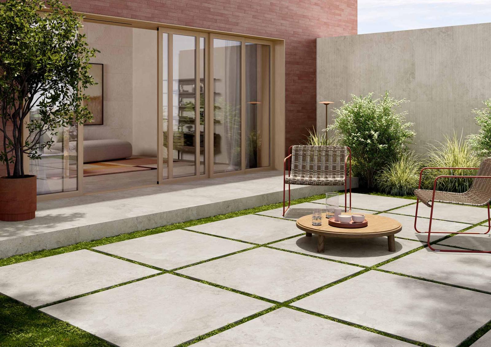 Gres PORTLAND ROCK 3D STRINGS WHITE 60x120