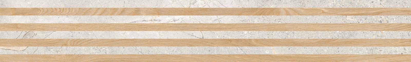 Gres CRUST 3D BOISERIE LIGHT GREY 18,4x120 (1)